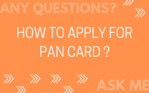 how to apply for pan card