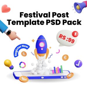 Festival Post Template in PSD